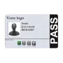 Carte RFID - type carte de crédit- matériel utilisé ABS – 1,8mm épaisseur