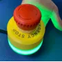 Bouton d'arrêt d'urgence éclairé de 80 mm de diamètre