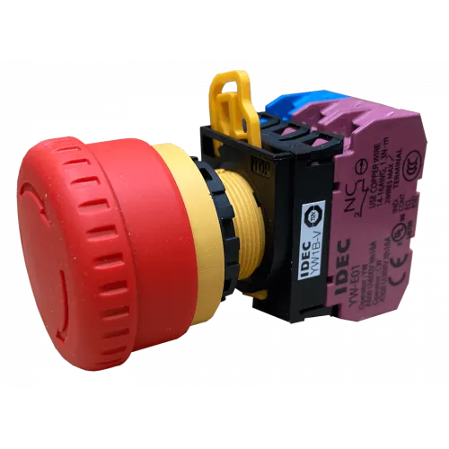 Bouton d'arrêt d'urgence IDEC