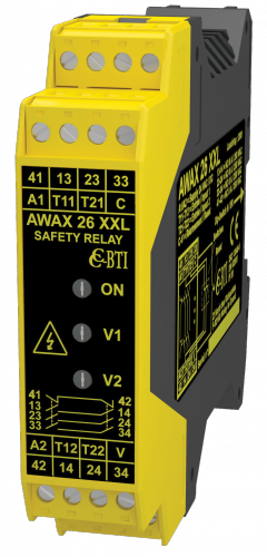 AWAX 26XXL - Relais de sécurité - Boîtier d'autocontrôle