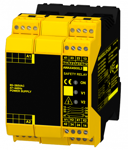 AWAX 45XXL2 - Contrôle les capteurs à procédé Acotom/interrupteurs mécaniques/arrêts d’urgences